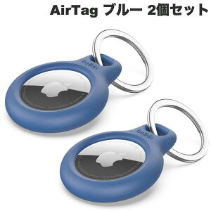 BELKIN AirTag L[Ot یP[X u[ 2Zbg # F8W973btBLU xL (AirTag GA^O z_[ Jo[) yZbgłz