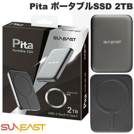 SUNEAST 2TB Pita ポータブルSSD USB3.2 Gen2x2 USB Type-C # SE-PS0002T2LP1F サンイースト (フラッシュメモリー)