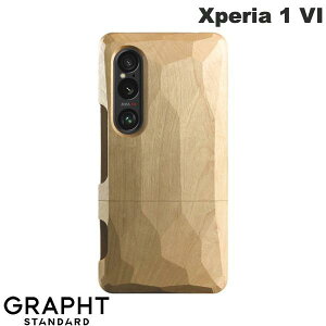 GRAPHT Xperia 1 VI Real Wood Case  /IC # GRT031-kaede Otg X^_[h (AhChX}zP[XEJo[) GNXyA