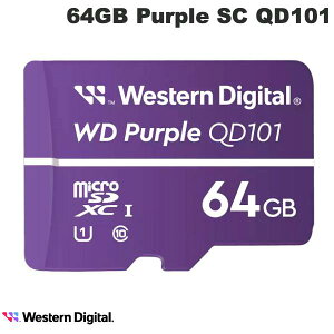 [lR|X] Western Digital 64GB Purple SC QD101 Ultra Endurance Class10 UHS-I SDXC micro SD # WDD064G1P0C EGX^fW^ ([J[h)