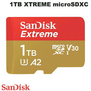 SanDisk 1TB EXTREME microSDXC R=190/W=130 A2Ή V30 U3 A_v^ COpbP[W # SDSQXAV-1T00-GN6MN TfBXN ([J[h)