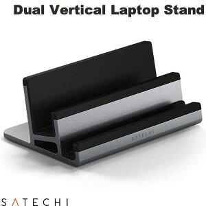 Satechi Dual Vertical Laptop Stand �f���A���o�[�e�B�J�����b�v�g�b�v�X�^���h # PST-ADVSM �T�e�` (���[�X�^���h) �T�e�` PC MacBook iPad 2�� �c�u���X�^���h ���Ă������[ �c�u��