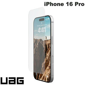 UAG iPhone 16 Pro GLASS SCREEN SHIELD ガラスフィルム 0.6mm # UAG-IPH24MA-SP ユーエージー (スマホ用液晶保護ガラスフィルム)