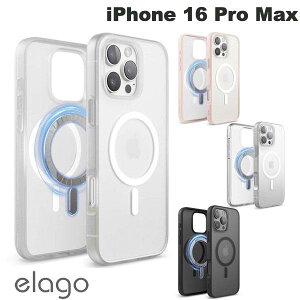 elago iPhone 16 Pro Max MagSafe HYBRID CASE }OlbgڃnCubhP[X GS (X}zP[XEJo[) NAP[X MagSafe }OZ[t