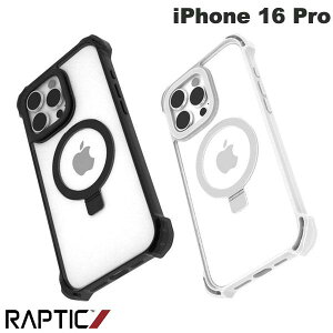 RAPTIC iPhone 16 Pro Dual Impact Kick MagSafeΉ X^htϏՌP[X veBbN (X}zP[XEJo[)