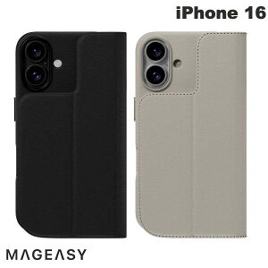 MagEasy iPhone 16 Card Folio M MagSafe�Ή� �蒠�^ �ϏՌ��P�[�X �}�O�C�[�W�[ (�X�}�z�P�[�X�E�J�o�[)
