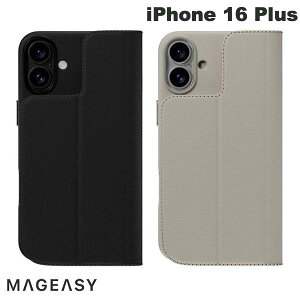 MagEasy iPhone 16 Plus Card Folio M MagSafeΉ 蒠^ ϏՌP[X }OC[W[ (X}zP[XEJo[)