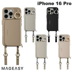 MagEasy iPhone 16 Pro Pouch M MagSafeΉ J[h[P[X }OC[W[ (X}zP[XEJo[) |[`O\ J[h2 h~H ubN x[W
