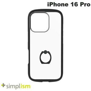�g���j�e�B Simplism iPhone 16 Pro LIGHT SHIELD Hold �z�[���h�����O�t�� �Ռ��z�� �n�C�u���b�h�N���A�P�[�X �u���b�N # TR-IP24M3-LDR-CLBK �V���v���Y�� (�X�}�z�P�[�X�E�J�o�[)
