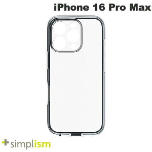 iPhone16ProMax P[X NAP[X  J܂ŕی ϏՌ Simplism iPhone 16 Pro Max LIGHT SHIELD Solid ݌v Ռz nCubhNAP[X NA VvY