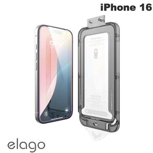 elago iPhone 16 TEMPERED GLASS PROTECTOR Clear tیKX 1 0.7mm # EL_IPNSPBGTP_CL GS (X}zptیKXtB) ߗ wh~