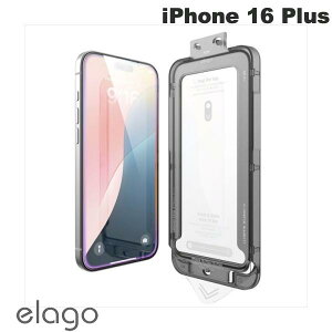 elago iPhone 16 Plus TEMPERED GLASS PROTECTOR Clear tیKX 1 0.7mm # EL_IPBSPBGTP_CL GS (X}zptیKXtB) ߗ wh~