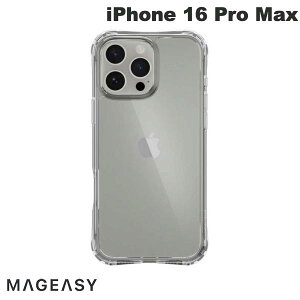MagEasy iPhone 16 Pro Max Atoms PCxTPU nCubhP[X Transparent # ME_IPGCSPTAT_TR }OC[W[ (X}zP[XEJo[) NAP[X
