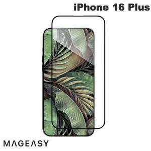 MagEasy iPhone 16 Plus Vetro 9H Transparent 9HKXtB 0.6mm # ME_IPBSPEGV9_TR }OC[W[ (X}zptیKXtB) 