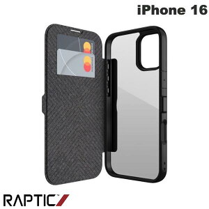 RAPTIC iPhone 16 Urban Folio 蒠^nCubhP[X Black # RT_IPNCSPLUF_BK veBbN wʃNAP[X ubN^Cv J[h[  U[    ubN NA