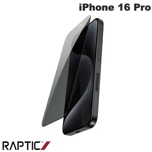 RAPTIC iPhone 16 Pro Glass Privacy 9H�K���X�t�B���� Clear 0.7mm # RT_IPRSPBGGY_CL ���v�e�B�b�N (�X�}�z�p�t���ی�K���X�t�B����)