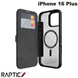 RAPTIC iPhone 16 Plus Urban Folio MagSafeΉ 蒠^P[X Black # RT_IPBCSPLUM_BK veBbN wʃNAP[X }Olbg J[h[  U[  