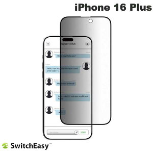 SwitchEasy iPhone 16 Plus Glass Privacy 9HKXtB Transparent 0.6mm # SE_IPBSPEGGV_TR XCb`C[W[ (X}zptیKXtB)