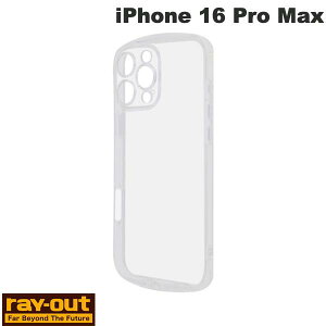 Ray Out iPhone 16 Pro Max Like standard �ϏՌ� �o���p�[ �����݌v �J�����ی� TPU�\�t�g�P�[�X �N���A # RT-P49TC11/CM ���C�A�E�g (�X�}�z�P�[�X�E�J�o�[)