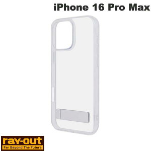 Ray Out iPhone 16 Pro Max Like standard �X�^���h�t�� �Ռ��z�� �o���p�[ �n�C�u���b�h�P�[�X �N���A # RT-P49STA1/CM ���C�A�E�g (�X�}�z�P�[�X�E�J�o�[)