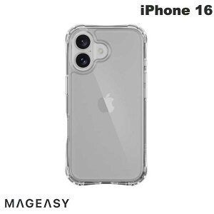 MagEasy iPhone 16 Atoms PCxTPU �n�C�u���b�h�P�[�X Transparent # ME_IPNCSPTAT_TR �}�O�C�[�W�[ (�X�}�z�P�[�X�E�J�o�[) �N���A�P�[�X
