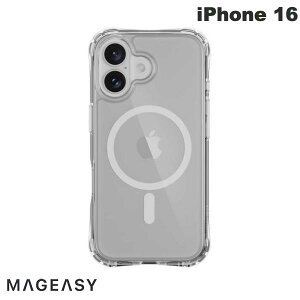 MagEasy iPhone 16 Atoms M PCxTPU nCubhP[X MagSafeΉ Transparent # ME_IPNCSPTTM_TR }OC[W[ (X}zP[XEJo[) NAP[X