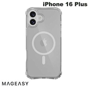 MagEasy iPhone 16 Plus Atoms M PCxTPU nCubhP[X MagSafeΉ Transparent # ME_IPBCSPTTM_TR }OC[W[ (X}zP[XEJo[) NAP[X