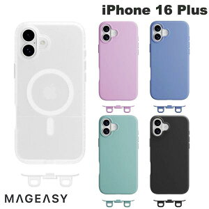 MagEasy iPhone 16 Plus Vibrant M MagSafe�Ή� �ϏՌ��P�[�X Black �}�O�C�[�W�[ (�X�}�z�P�[�X�E�J�o�[) �X�g���b�v�z���_�[ 2�� �t�� ���O����