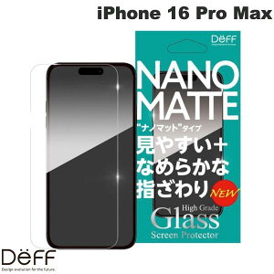Deff iPhone 16 Pro Max High Grade Glass Screen Protector 0.25mm �i�m�}�b�g # DG-IP24LPNM2F �f�B�[�t (�X�}�z�p�t���ی�K���X�t�B����)