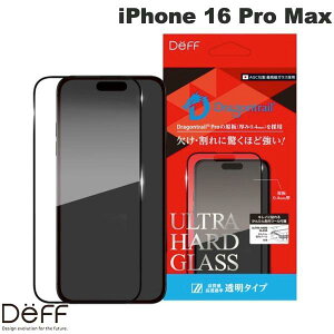 Deff iPhone 16 Pro Max ULTRA HARD GLASS 0.4mm NA # DG-IP24LPG4DF fB[t (X}zptیKXtB)