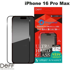 Deff iPhone 16 Pro Max ULTRA HARD GLASS 0.4mm im}bg # DG-IP24LPNM4DF fB[t (X}zptیKXtB)