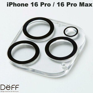 Deff iPhone 16 Pro / 16 Pro Max CLEAR CAMERA LENS COVER NA # DG-IP24PGAC3CR fB[t (JYveN^[)