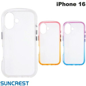 SUNCREST iPhone 16 AIR SHOCK MAX �T���N���X�g (�X�}�z�P�[�X�E�J�o�[) �O���f�[�V����