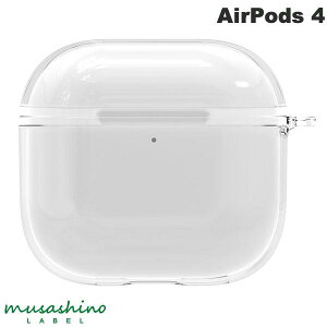 musashino LABEL AirPods 4 �\�t�g�J�o�[ �N���A # CP-AP4C1/C ���T�V�m���[�x�� (Apple �C���z���P�[�X)