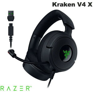 Razer Kraken V4 X Razer Chroma RGB Ή L Q[~O wbhZbg Black # RZ04-05180100-R3M1 [U[ (wbhZbg)