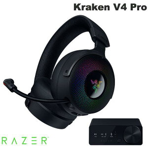 Razer Kraken V4 Pro Sensa HD Haptics  Chroma RGB Ή THX Spatial Audio 7.1ch TEh Ή OLEDRg[nu t Bluetooth 5.3 / 2.4GHz CX Ή CXQ[~OwbhZbg [U[