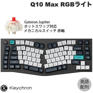 Keychron Q10 Max AliceCAEg QMK/VIA J[{ubN Macpz L / Bluetooth 5.1 / 2.4GHz CX Ή eL[X zbgXbv Gateron Jupiter Ԏ RGBCg JX^JjJL[