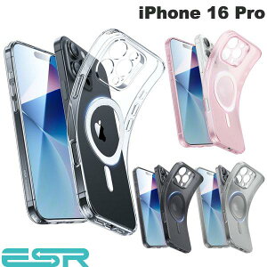 iPhone16Pro �P�[�X �N���A�P�[�X ���� ������ �ϏՌ� �����Y�܂ŕی� �����Y�ی� ESR iPhone 16 Pro Zero Clear Case HaloLock MagSafe�Ή� �����^ TPU�f�ރP�[�X (�X�}�z�P�[�X�E�J�o�[) �[�� �y�������K�i�z
