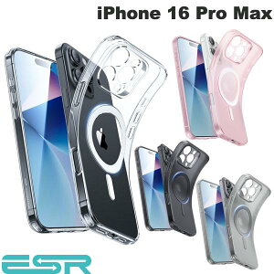 iPhone16ProMax �P�[�X �N���A�P�[�X ���� ������ �ϏՌ� �����Y�܂ŕی� �����Y�ی� ESR iPhone 16 Pro Max Zero Clear Case HaloLock MagSafe�Ή� �����^ TPU�f�ރP�[�X (�X�}�z�P�[�X�E�J�o�[) �[�� �y�������K
