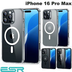 iPhone16ProMax �P�[�X �N���A�P�[�X ���� ������ �ϏՌ� ESR iPhone 16 Pro Max Classic Hybrid Case HaloLock MagSafe�Ή� (�X�}�z�P�[�X�E�J�o�[) �N���V�b�N �y�������K�i�z