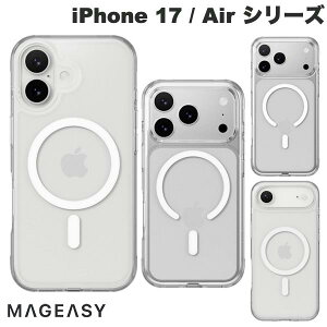 iPhone17 NAP[X   iPhone17Pro iPhoneAir iPhone17ProMax MagEasy iPhone 17 / 17 Pro / Air / 17 Pro Max Cleon M MagSafeΉ ϏՌP[X Transparent }OC[W[ (X}zP[XEJo[) 2025