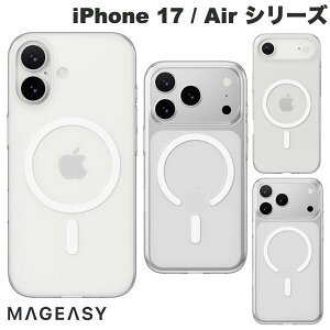iPhone17 NAP[X   ^iPhone17Pro iPhoneAir iPhone17ProMax MagEasy iPhone 17 / 17 Pro / Air / 17 Pro Max Cryst M MagSafeΉ xP[X Transparent }OC[W[ (X}zP[XEJo[) 2025