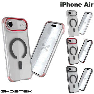 iPhoneAir クリアケース 半透明 マット 耐衝撃 衝撃吸収 タフ 透明 耐傷 かっこいい メンズ GHOSTEK iPhone Air Covert MagSafe対応 抗菌 クリアタフケース ゴーステック (スマホケース・カバー) コバート