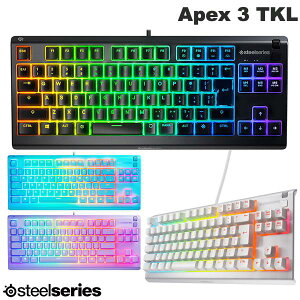 SteelSeries Apex 3 TKL Black JP ���{��z�� / �p��z�� 88�L�[ ���ϐ� �Q�[�~���O�L�[�{�[�h �X�e�B�[���V���[�Y (�L�[�{�[�h)