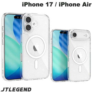 iPhone17 P[X iPhoneAir NAP[X  Ob^[ LL JRg[{^Jo[ JTLEGEND iPhone 17 / iPhone Air Glitter Mag Case-G with Camera Control Button MagSafeΉ Crystal WFCeB[W