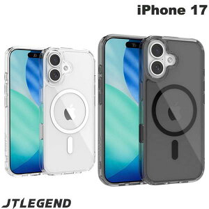 iPhone17 �P�[�X �N���A�P�[�X ���� �J�����R���g���[���{�^���J�o�[ JTLEGEND iPhone 17 Hybrid Cushion Mag Case-G with Camera Control Button MagSafe�Ή� �W�F�C�e�B�[���W�F���h (�X�}�z�P�[�X�E�J�o�[) 2025