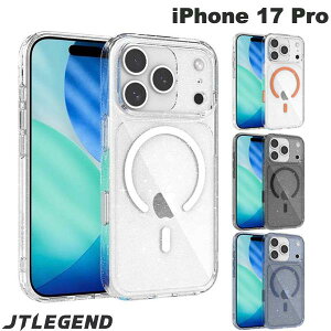 iPhone17Pro �P�[�X �N���A�P�[�X ���� �O���b�^�[ �L���L�� �J�����R���g���[���{�^���J�o�[ JTLEGEND iPhone 17 Pro Glitter Mag Case-G with Camera Control Button MagSafe�Ή� �W�F�C�e�B�[���W�F���h 2025
