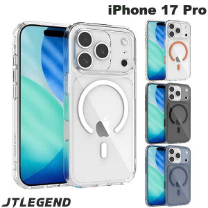 iPhone17Pro �P�[�X �N���A�P�[�X ���� �J�����R���g���[���{�^���J�o�[ JTLEGEND iPhone 17 Pro Hybrid Cushion Mag Case-G with Camera Control Button MagSafe�Ή� �W�F�C�e�B�[���W�F���h (�X�}�z�P�[�X�E�J�o�[) 2025