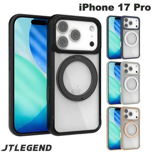 iPhone17Pro �P�[�X �����O�X�^���h �����O�P�[�X �T�C�h�J���[ �J�����R���g���[���{�^���J�o�[ JTLEGEND iPhone 17 Pro Rex Mag Stand Case-G with Camera Control Button MagSafe�Ή� �W�F�C�e�B�[���W�F���h 2025
