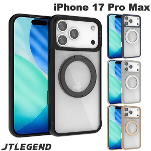 iPhone17ProMax �P�[�X �����O�X�^���h �����O�P�[�X �T�C�h�J���[ �J�����R���g���[���{�^���J�o�[ JTLEGEND iPhone 17 Pro Max Rex Mag Stand Case-G with Camera Control Button MagSafe�Ή� �W�F�C�e�B�[���W�F���h (